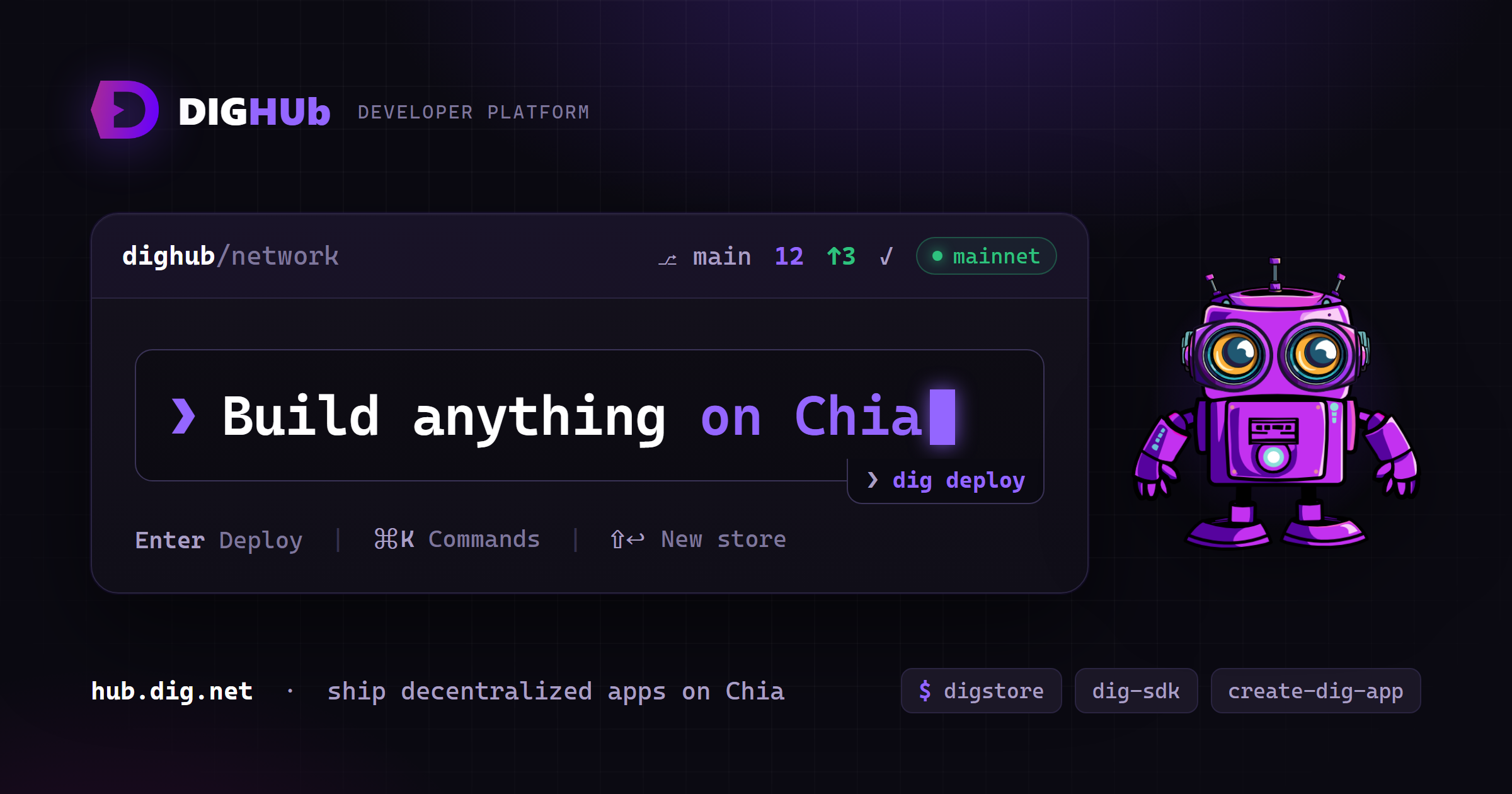 DIGHUb — Browse, create & publish decentralized stores